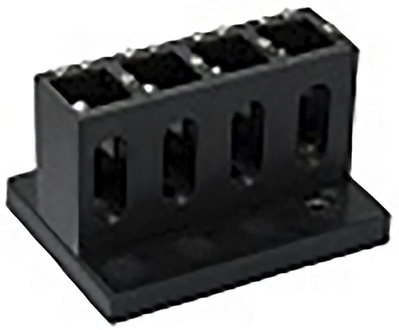 Cell holder for 4 x 10 mm square cuvettes