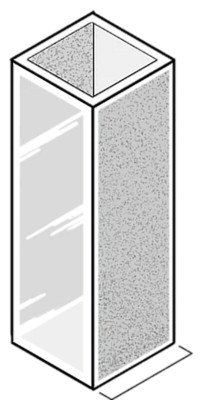 Cuvette quadrate 10mm, VETRO ottico. Set da 4 pz