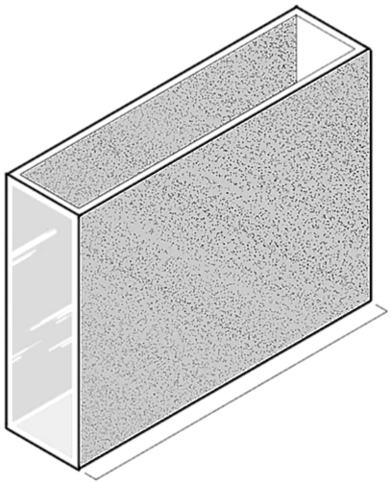 Cuvette quadrate 50mm, VETRO ottico. Set da 4 pz