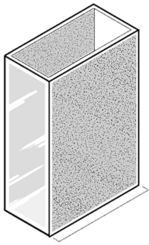 Square cuvettes 20 mm, QUARTZ glass. Set of 2 pcs